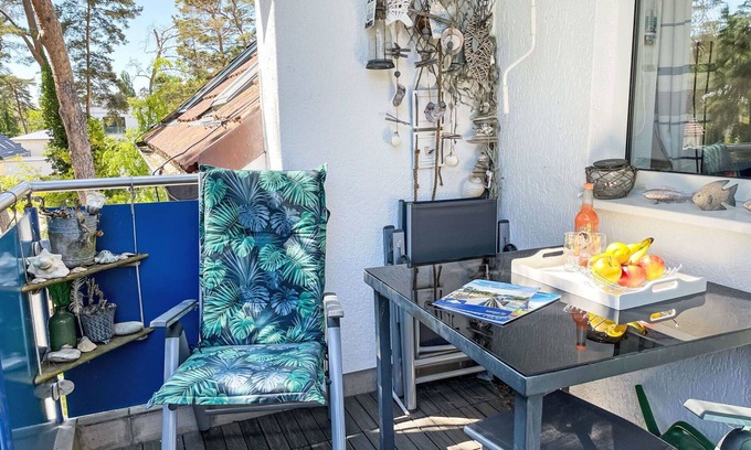 Lubmin Apartamento | Hermoso apartamento para 2 personas con WIFI, TV y balcón