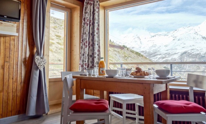 Tignes Apartamento | Acogedor apartamento para 5 personas con TV y balcón