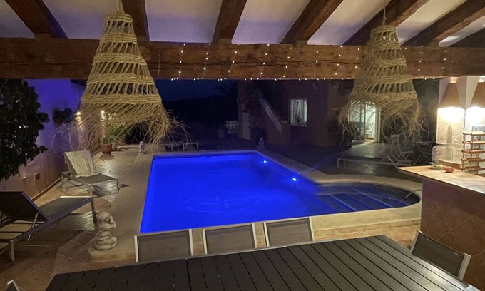 Pinar del Advocat Villa | Bonita villa con piscina, vistas al mar, cerca del centro y de las playas,