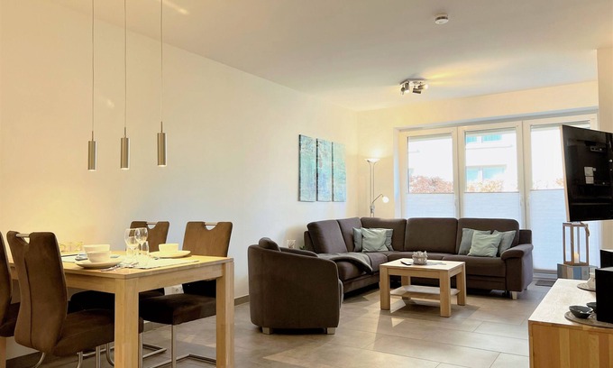 Dangast Apartamento | Nordsee Park Dangast - Haus Spiekeroog Apartment Mitte EG (55 qm)