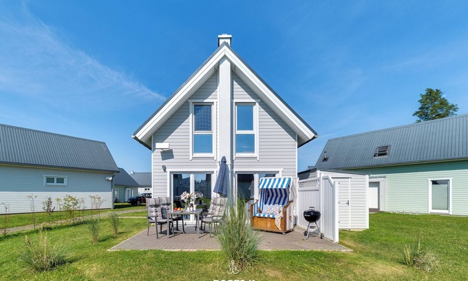 Olpenitz Casa | Nordstern - infrared sauna, bathtub, fireplace, shower, terrace, beach chair, barbecue