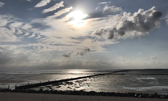Westerdeich Casa | Mar del Norte, cerca de St. Peter Ording, casa directamente en el dique, muy tranquila
