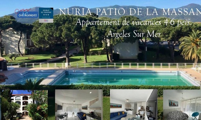 Argeles Plage Apartamento | Nuria Superbe Meublé 3* avec loggias 250m des plage