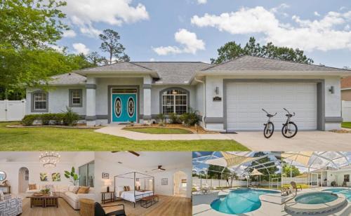 Palm Coast Casa | Oasis Heated Pool Spa Fenced Yard Bicycles