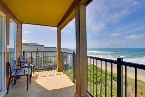Lincoln Beach Apartamento | Oceanfront Oregon Retreat - Pool, Sauna and Patio!