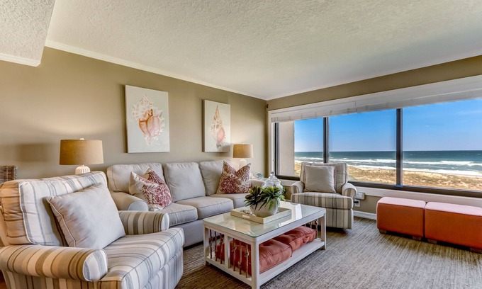 Amelia City Condominio | Oceanfront | Private Covered Balcony | Beautiful 4th Floor Amelia Surf and Racquet Condo