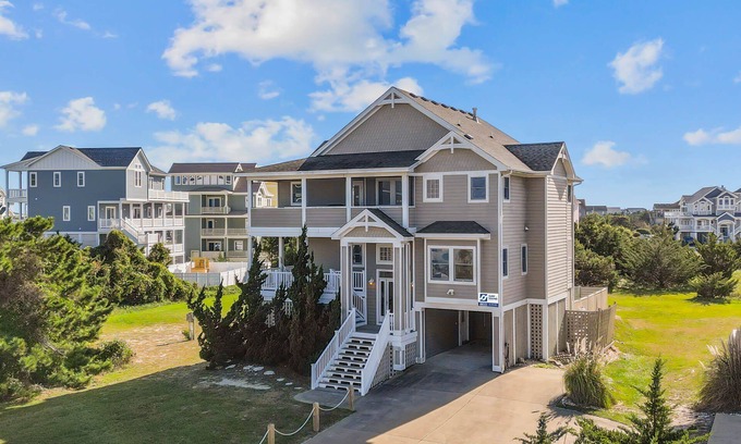 Ocean Isle Estates Casa | Oceanside Dog Friendly w/ Private Pool, Hot Tub, Elevator, Media and Game Rooms