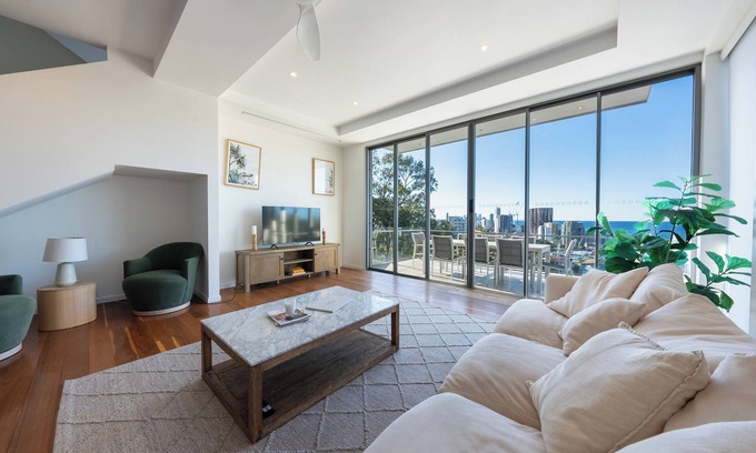 Burleigh Heads Villa | Oceanviews Villa - Pet-friendly, 3-Storey Home with Panoramic Ocean Views!