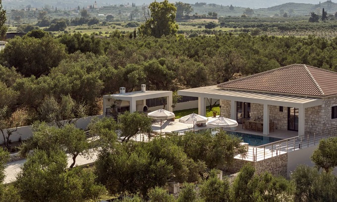 Neromilos Villa | Olithera Villa, Private Pool & 1acre Green Land