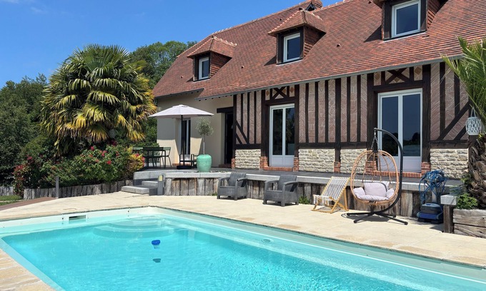 Clarbec Casa | On dirait le Sud - SWIMMING POOL - 20 min from Deauville - 10 people