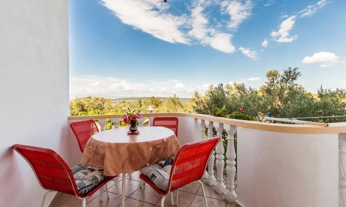 Kukljica Apartamento | Apartamento de una habitación con terraza y vista al mar Kukljica, Ugljan (A-8238-b)