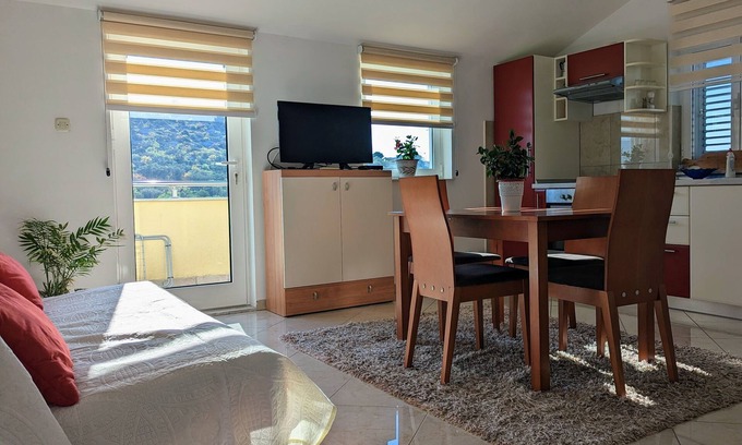 Susica Apartamento | Apartamento de una habitación con terraza y vista al mar Murter (A-5100-a)