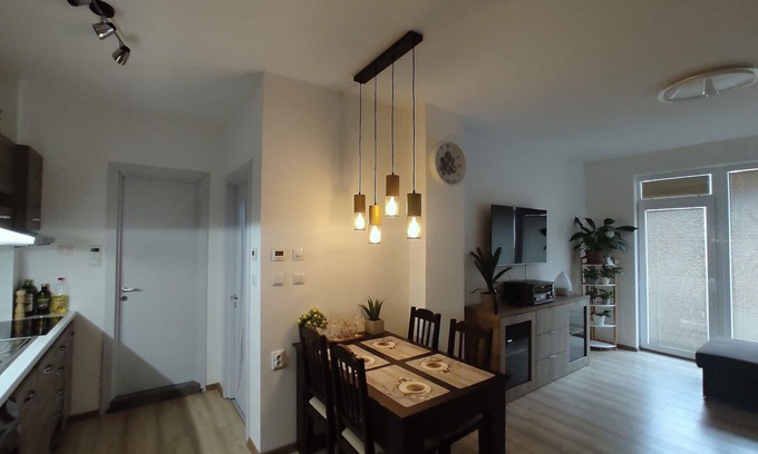 Tankovo Apartamento | One bedroom Coffee Apartment in Nessebar Tankovo Sunny Beach with 2x TV WiFiAC