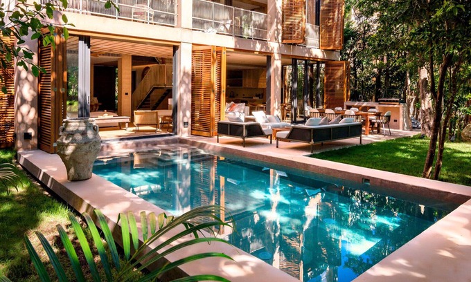 Puerto Juarez Villa | Palm Villa - Quiet + Private 5 Bedroom Villa, Corasol