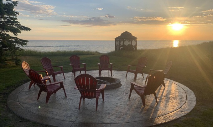 Norton Shores Casa | Hermosa casa en la playa del lago Michigan