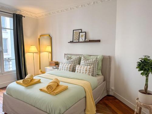 Quartier du Pont-de-Flandre Apartamento | Parisien Élégant & Calme