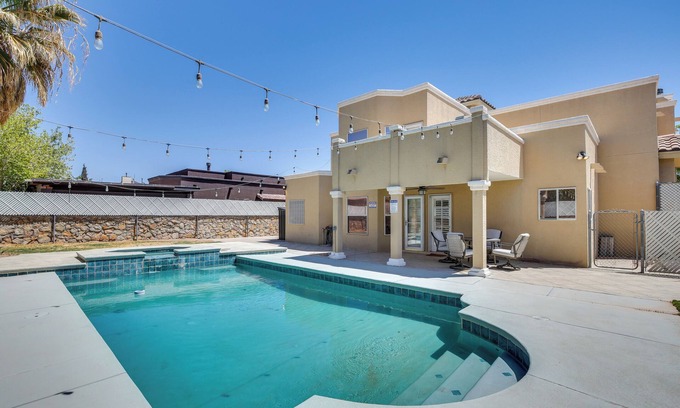 Horizon City Casa | Patio, Pool & Spa: Family Retreat in Horizon City!