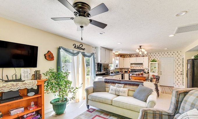 Rockfield Apartamento | Peaceful Couple’s Getaway 4 Mi to Delphi!
