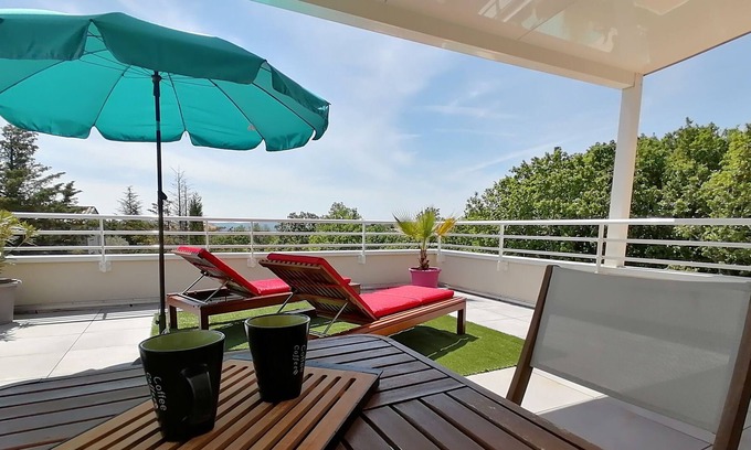 Saint-Marcel-d'Aredeche Apartamento | Ático-Panorámico-Habitación con desagüe-Vista al campo