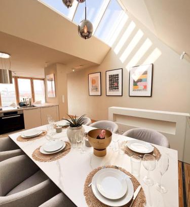 Friedrichstadt Apartamento | Penthouse Deluxe I Dachterrasse I Parkplatz