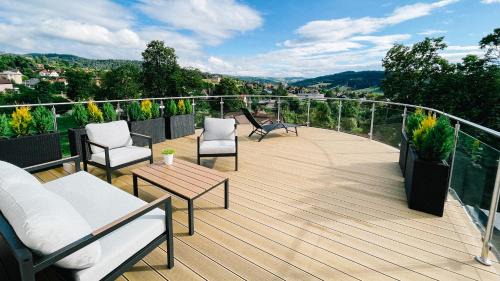 Ponice Apartamento | Penthouse Słoneczna Rapsodia - blisko Parku Zdrojowego - duży taras na dachu - piękny widok - winda - garaż