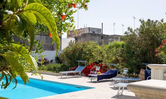 Uggiano la Chiesa Casa | Casa de vacaciones que admite mascotas Casa Papadia - Bilocale Timo con piscina y Wi-Fi