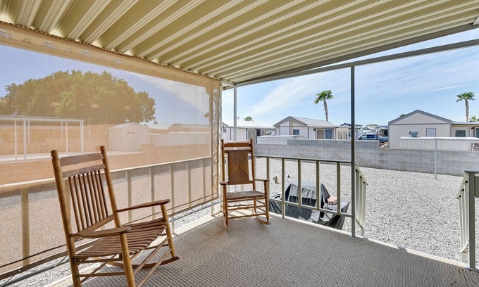 Fortuna Foothills Cabaña | Pet-friendly Vacation Rental in Yuma With Grill!