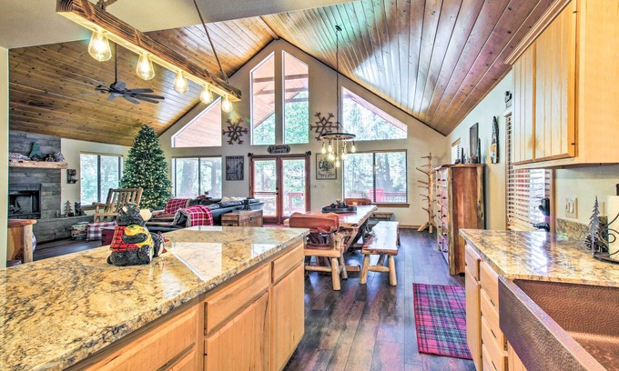 Pinetop Cabaña | Pinetop Retreat w/ Fire Pit & Game Room!