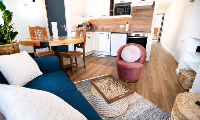 Libourne Apartamento | Apartamento-Littorial-Confortable-Baño privado con ducha