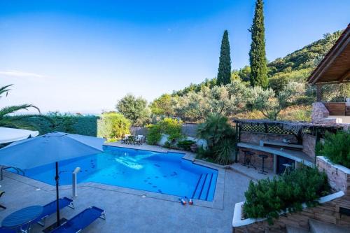 Kavala Casa | Pool sea view holiday home close to the beach
