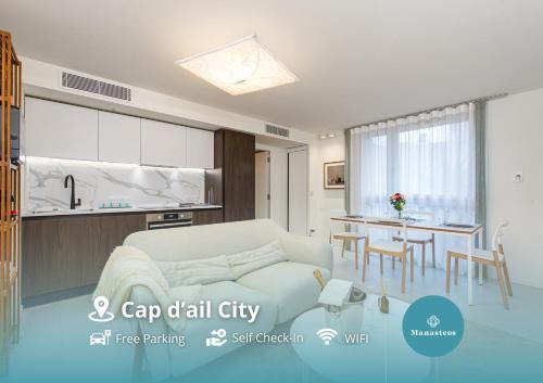Cap d'Ail Apartamento | Porte de Monaco - Cozy 3 pièces - DE