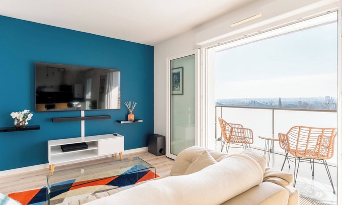 Quartier du Mont Gargan Apartamento | Premium Apartment “Tokyo” with Stunning View of the Seine & Private Parking