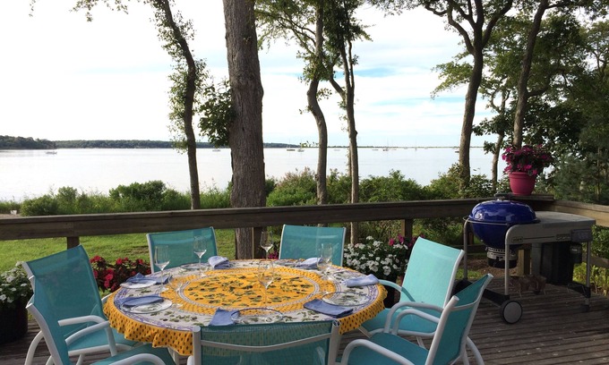 East Hampton Casa | Prime East Hampton Waterfront Espectacular casa moderna con gloriosas puestas de sol