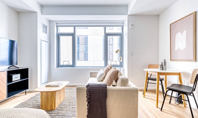 Shawmut Apartamento | Prime NewCo South End Studio near Ink Block w. W/D and Gym by Blueground