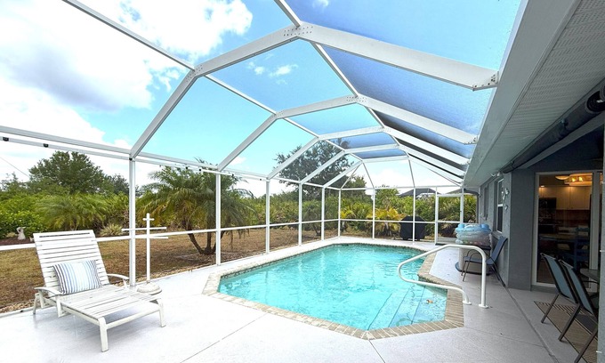 Rotonda Lakes Casa | Private 3 Bdrm Home w/ Heated Pool Near Beach, Golf and Fishing in Rotonda West