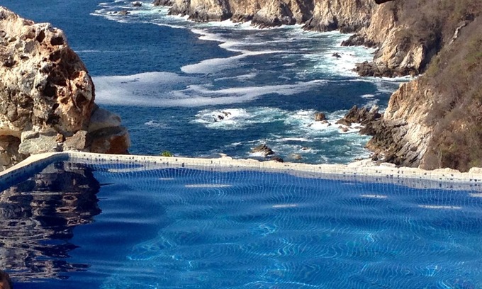 San Pedro Pochutla Villa | Villa privada junto al acantilado en la costa oaxaqueña con vistas inolvidables
