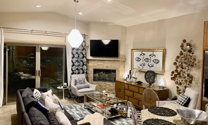 Coachella Casa | Private Designer Casita House with RV parking located in Coachella CA Sleeps 5-6