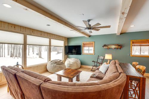 Park Falls Casa | Private Dock, BBQ Ready Lakefront Fifield Home!