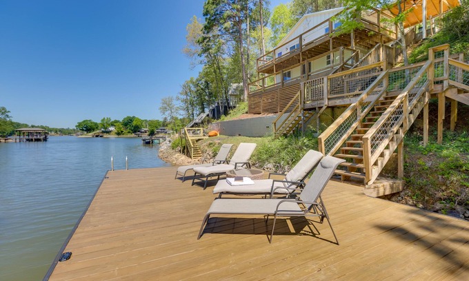Talladega Casa | Private Hot Tub: Stunning Logan Martin Lake Home