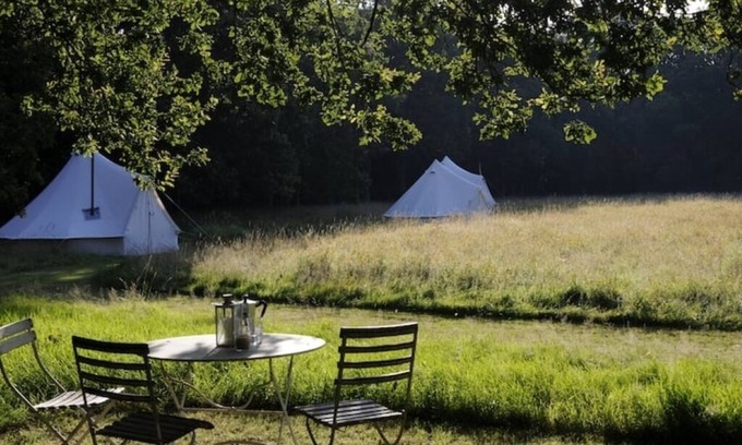 Wavehorne Alquiler De RV | Private Luxury Campsite in Woodland Meadows.