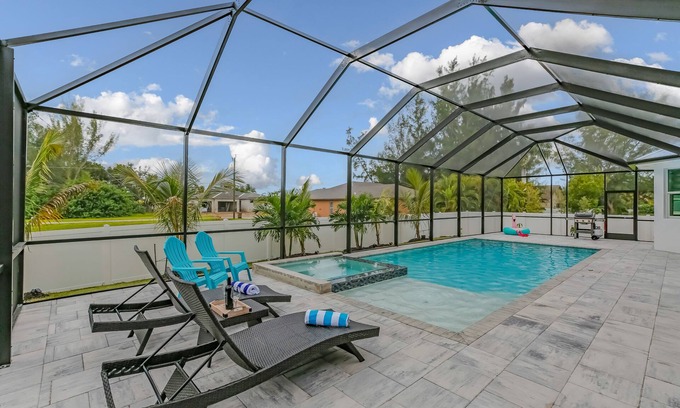 Burnt Store Villa | PRIVATE VACATION HOME Cape Coral w/ Heated Saltwater Pool - Spa -Gas Grill