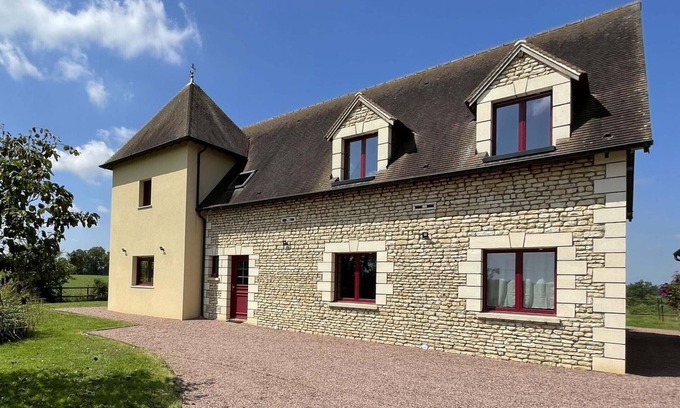 Les Ventes-de-Bourse Cabaña | Casa rural con jardín, spa y juegos, ideal para familias y amigos