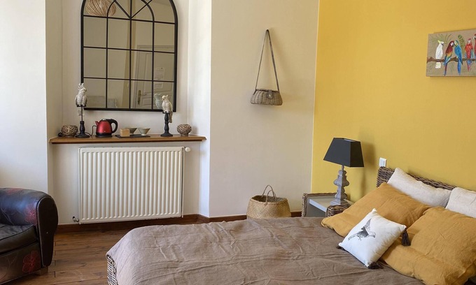 Entraygues-sur-Truyere Casa | Queen-Exclusivo-Terraza-Habitación con desagüe