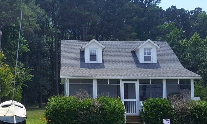 Edwardsville Cabaña | Cottage novedad en Playa de arena blanca de la Bahía de Chesapeake