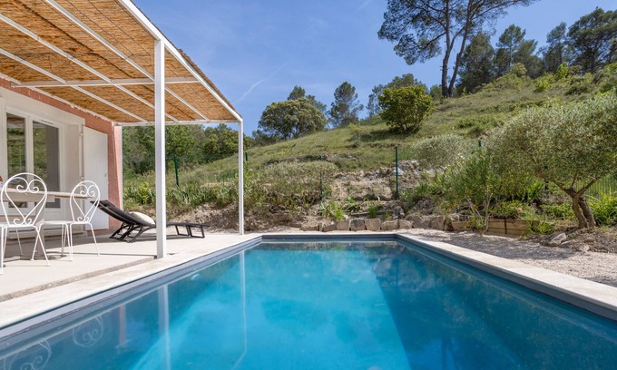 Moulezan Casa | Quiet little Garrigue paradise with private pool, 3 bedrooms and air conditioning throughout