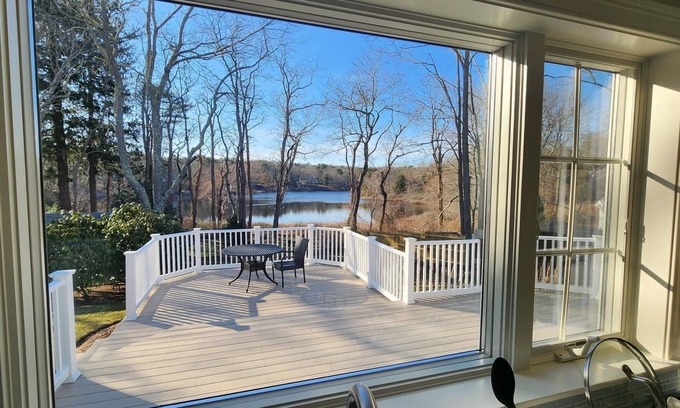 Marstons Mills Casa | Quiet Little Pond and Mystic Lake view on private Road on Marstons Mills