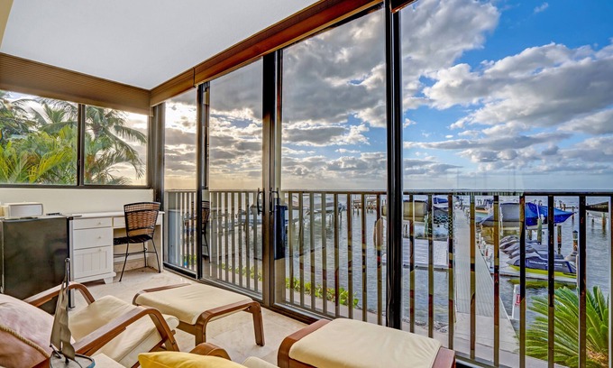 Key Largo Casa | Rare Bayfront End Unit in Moon Bay, Unmatched Sunsets, Boat Slip, Pool, Beach