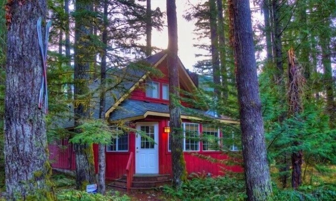 Skykomish Cabina | Cabaña que admite mascotas en el bosque en Stevens Pass con bañera de hidromasaje, wifi y amplio patio