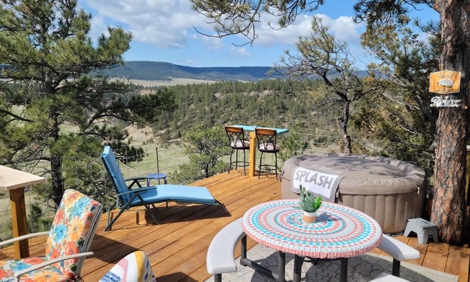 Hot Springs Casa | Dakota 29ft RV @EvansCliff w / Hot Tub on Deck, hermoso Canyon Overlook!
