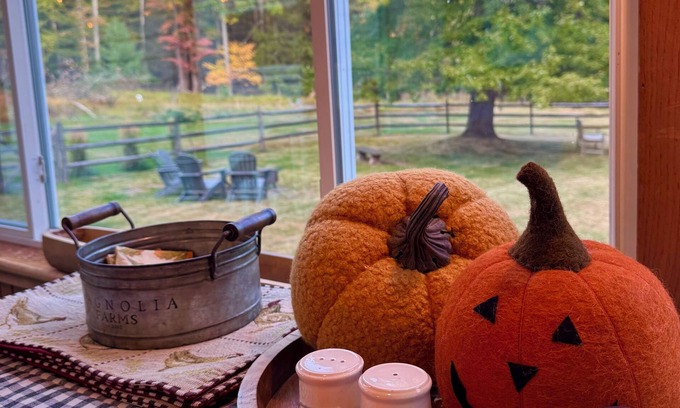 Lake Hill Otro | Renovated farmhouse with fully fenced yard, pets friendly/hot tub/mountain view.